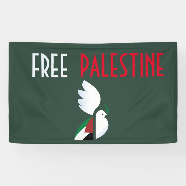 Freie Palästina Banner (Horizontal)