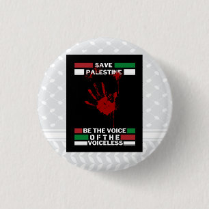 Freie Palästina-Button-Schaltfläche im Palästina-F Button
