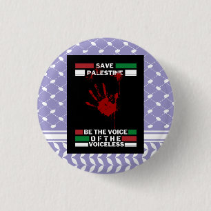Freie Palästina-Button-Schaltfläche im Palästina-F Button