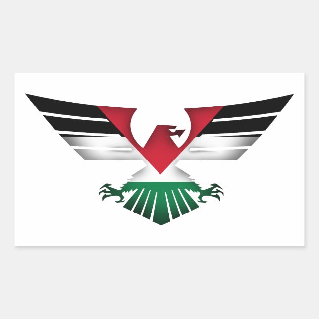 FREIE PALÄSTINA - FREIHEITSREIHE RECHTECKIGER AUFKLEBER (Vorderseite)