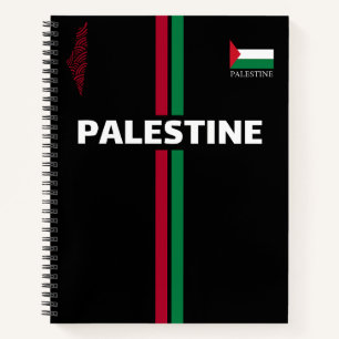 Freie Palästina-Fußball-Flagge-Karte-Team Notizbuch
