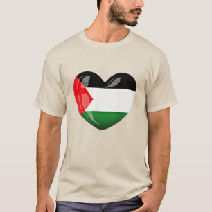 Freie Palästina. Herzgestaltete palästinensische F T-Shirt