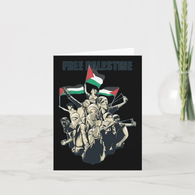 Freie Palästina Karte (Vorderseite)