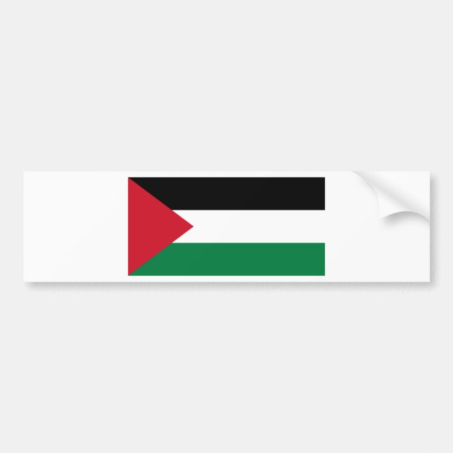 Freie Palästina - Palästinensische Flagge (ع ل م ف Autoaufkleber (Vorne)