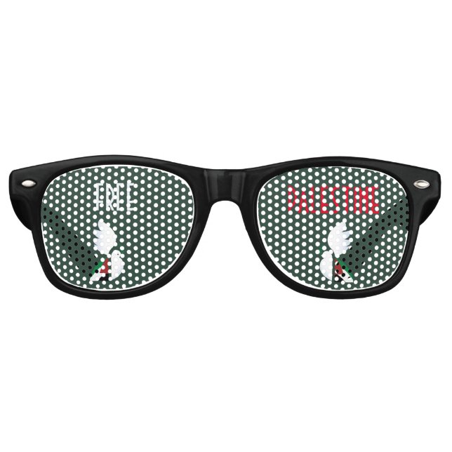 Freie Palästina Partybrille (Vorderseite)