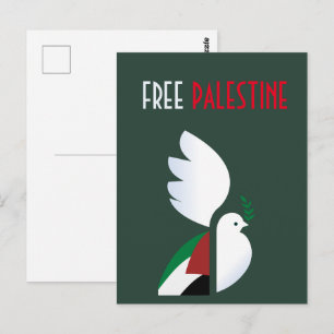 Freie Palästina-Postkarte - Sensibilisierung für M Postkarte