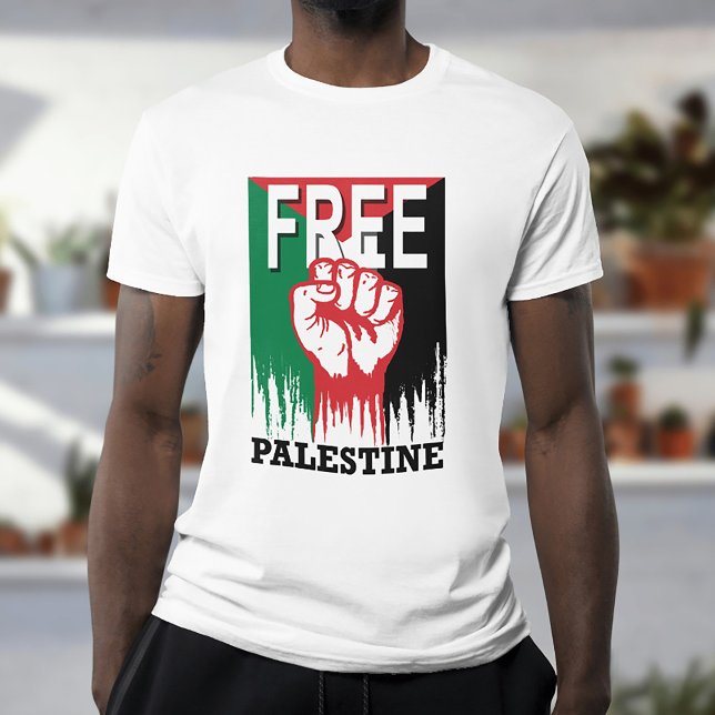 Freie Palästina T-Shirt (#zazzlemade #freepalestine #gaza #israelpalestinepeace #stateofpalestine #palestineflag)