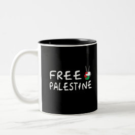 Freie Palästina Zweifarbige Tasse