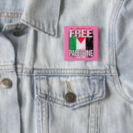 Freie Palästinafahne palästinensischer Stolz Gaza Button