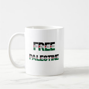 Freie Palästinafahnen Buchstaben Unity Pride Freih Kaffeetasse