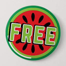 Freie palästinensische Wassermelone - Freiheit für Button