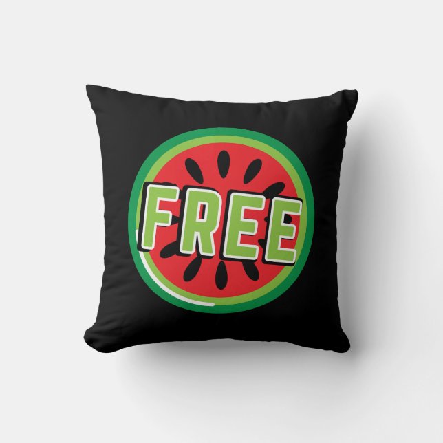 Freie palästinensische Wassermelone - Freiheit für Kissen (Vorderseite)