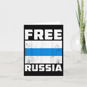Freie Russland Neue russische Flagge Weißes blaues Karte