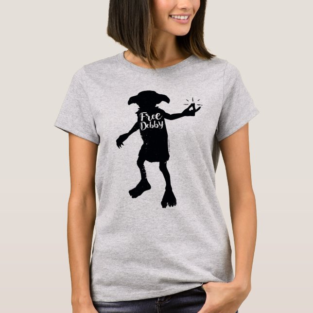 "Freie Schaftmaschinen-" Silhouette-Typografie T-Shirt (Vorderseite)