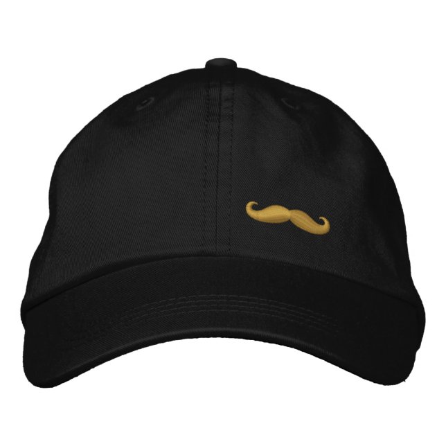 FREIE SCHNURRBART-FAHRTEN BESTICKTE BASEBALLKAPPE (Vorderseite)