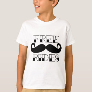 Freie Schnurrbart-Fahrten T-Shirt