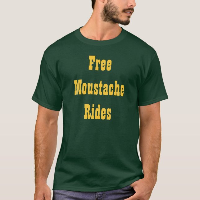 Freie Schnurrbart-Fahrten T-Shirt (Vorderseite)