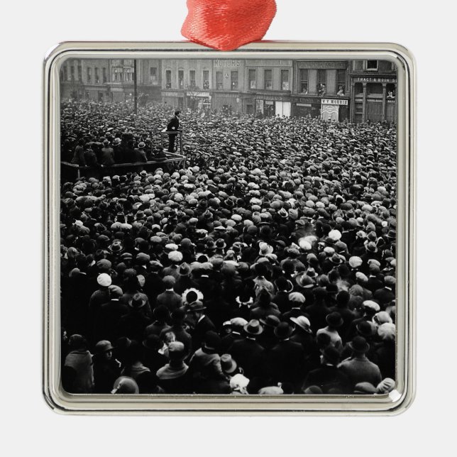Freie Staats-Demonstration 1922 Michaels Collins Ornament Aus Metall (Vorne)