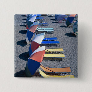 Freie Stühle auf Strand Button