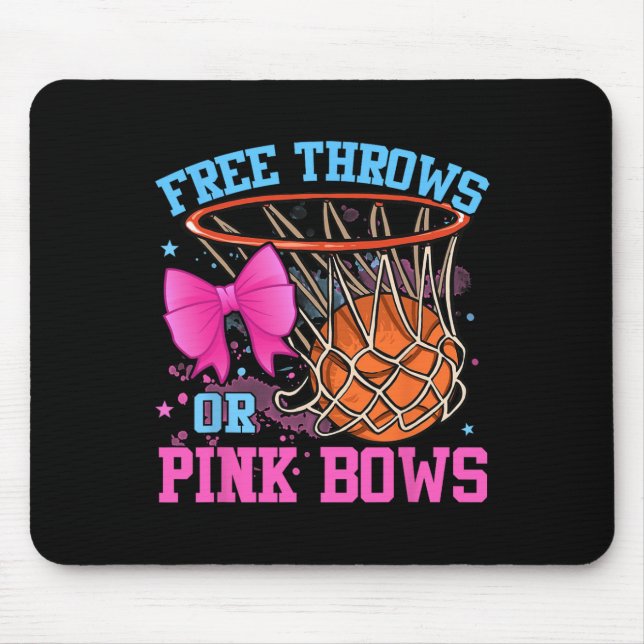Freie Threads oder rosa Bogen Schwangerschaft rosa Mousepad (Vorne)
