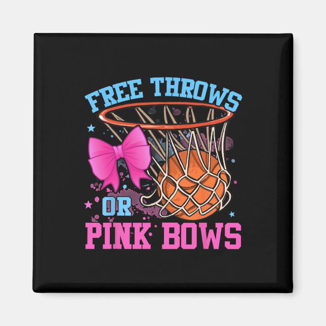 Freie Threads oder rosa Bows Schwangerschaft rosa  Magnet (Vorne)