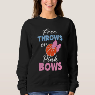 Freie Throws oder rosa Bows Geschlecht zeigen Schw Sweatshirt