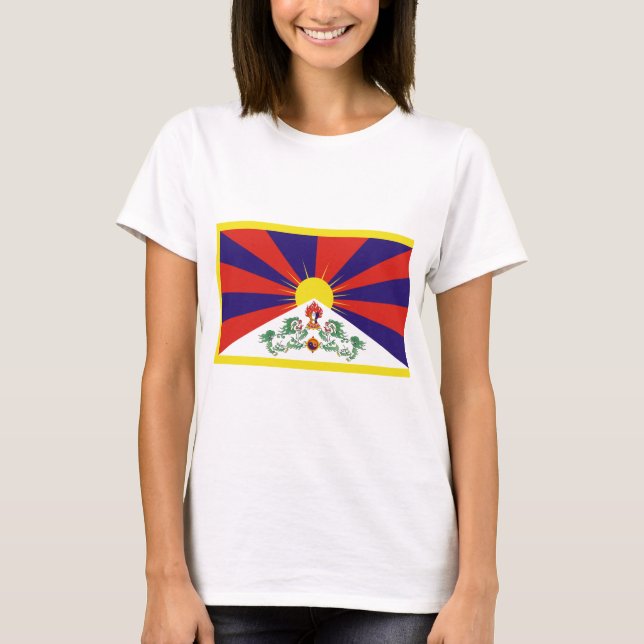Freie Tibet-Flagge T-Shirt (Vorderseite)