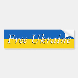 Freie Ukraine Autoaufkleber