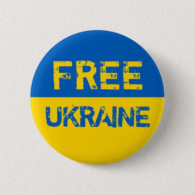 Freie Ukraine Button (Vorderseite)