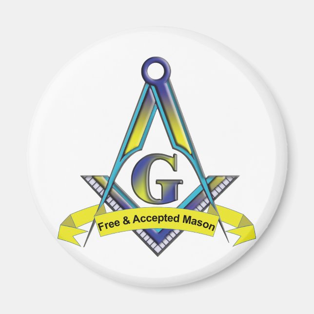 Freie und akzeptierte Masons Magnet (Vorne)