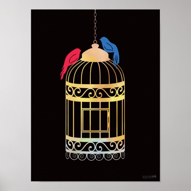 Freie Vögel Poster (Vorne)