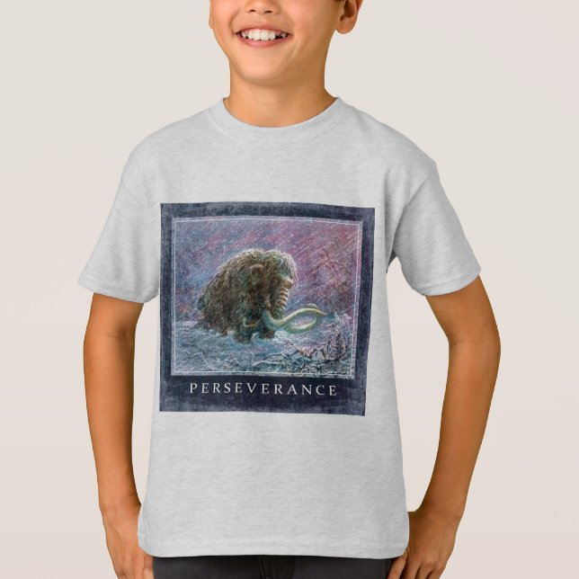 Freie wolliges Mammut-Eiszeit-Ausdauer T-Shirt (Vorderseite)