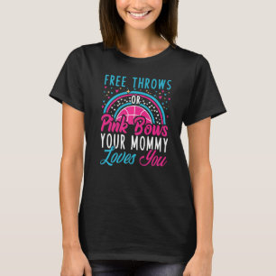 Freie Zeilen oder rosa Bogen Ihre Mami-Lieben Sie T-Shirt