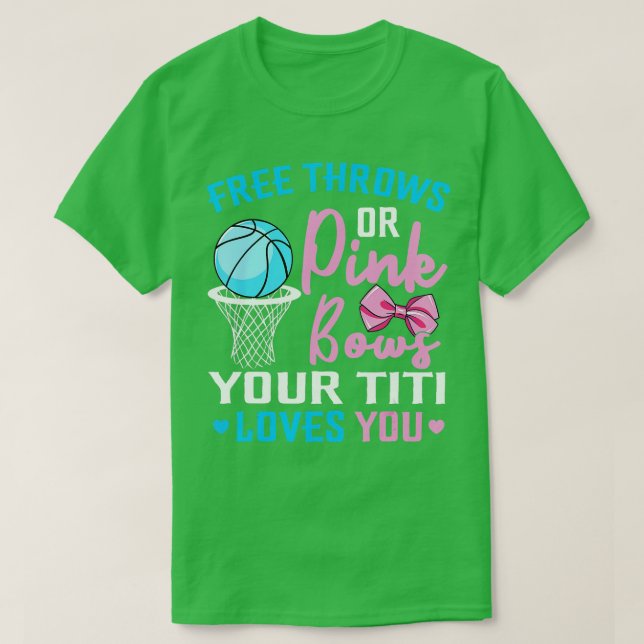 Freie Zeilen oder rosa Bows iti Lieben Sie Geschle T-Shirt (Design vorne)