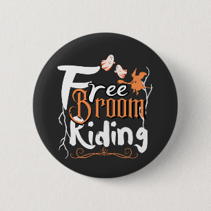 Freie Zimmer Reiten Funny Halloween Art Button