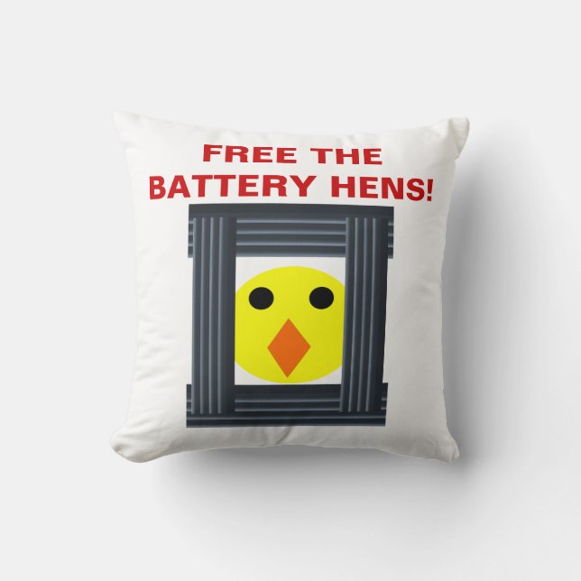 Freien Sie den Batteriehühner-Kissen Kissen (Vorderseite)