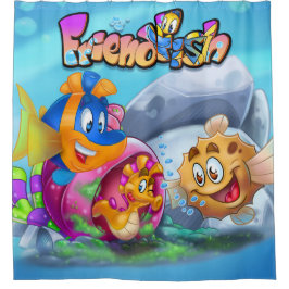 FreiendFish douche rideau de poisson dessin animé