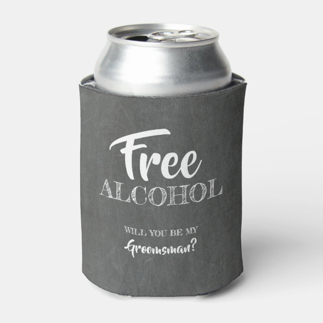 Freier Alkohol - Vorschlag für einen "Funny Trauze Dosenkühler (Kanne Vorderseite)