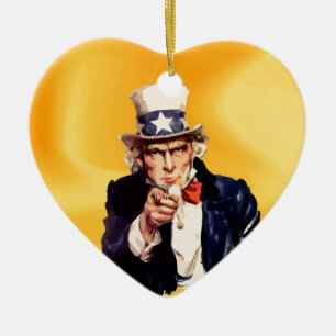 Freier Amerika-Uncle Sam Keramik Ornament