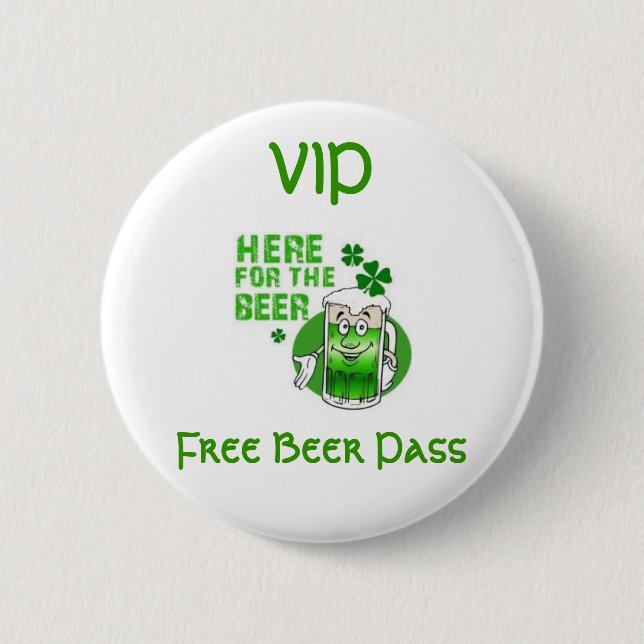Freier Bier-Knopf VIP Button (Vorderseite)