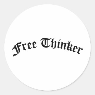 Freier Denker Runder Aufkleber