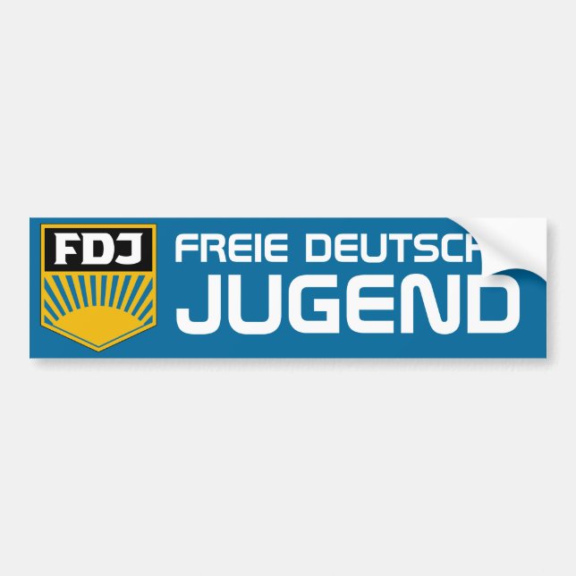 Freier deutscher Autoaufkleber der Jugend-(FDJ) (Vorne)