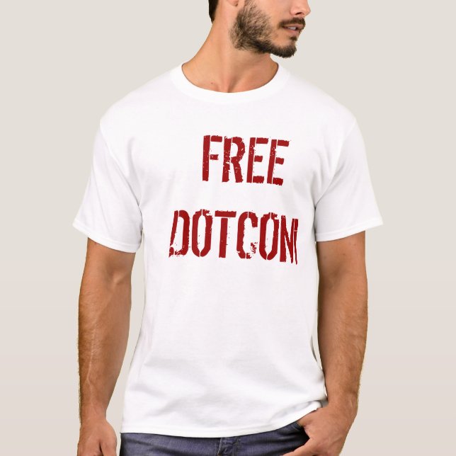 Freier Dotcom T-Shirt (Vorderseite)