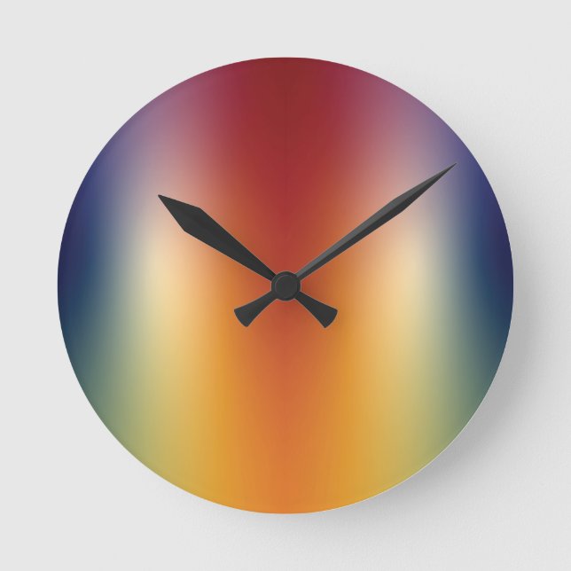 freier Farbverlauf auf Wanduhr (Vorderseite)