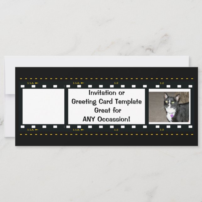 Freier Film Strip individualisieren Einladung (Vorderseite)