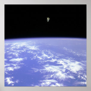 Freier Flug im Weltraum Poster