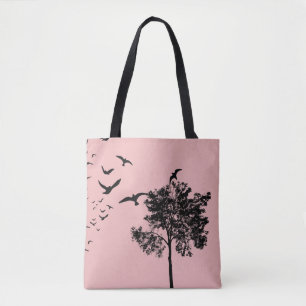 Freier Flug - Nature Silhouette Tote Beutel Tasche