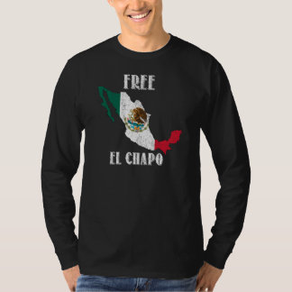 Freier Gangster-lange Hülse EL Chapo T-Shirt