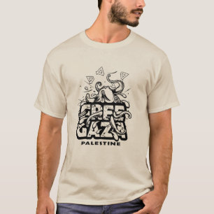 Freier Gaza-Streifen Palästina - Octopus Illustrat T-Shirt