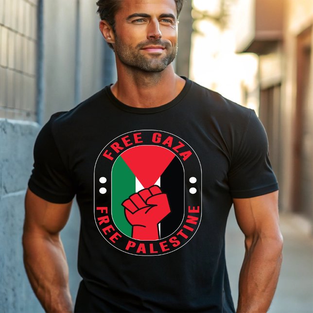 Freier Gaza-Streifen und auch freier palästinensis T-Shirt (Von Creator hochgeladen)